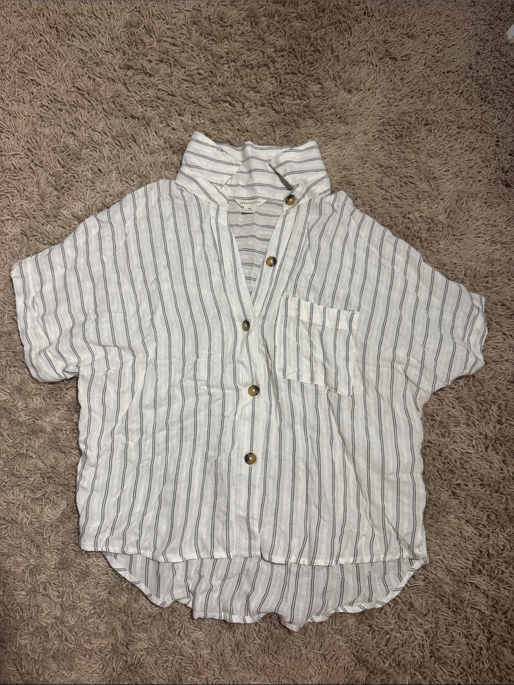 Women’s Aeropostale Striped Button Up Shirt
